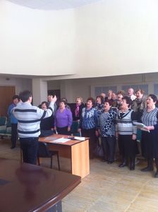 Юрий Корсаков посетил репетицию хора организации "Дети Войны"