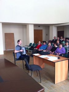 Юрий Корсаков посетил репетицию хора организации "Дети Войны"