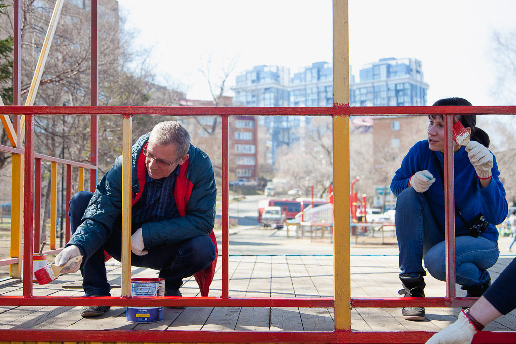 Субботник в Первореченском районе Владивостока